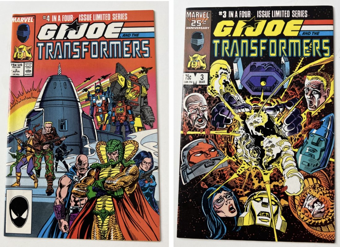 G.I. Joe and The Transformers Vol. 1 No. 4 April 1987 & G.I. Joe and The Transformers Vol. 1 No. 3 (1 of 11)