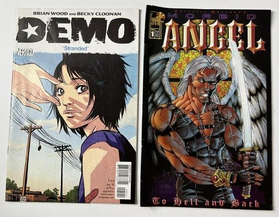 Demo #5 of 6 'STRANDED' Becky Cloonan Brain Woods Vertigo -  & Morbid Angel: To Hell and Back #1  ; (1 of 12)