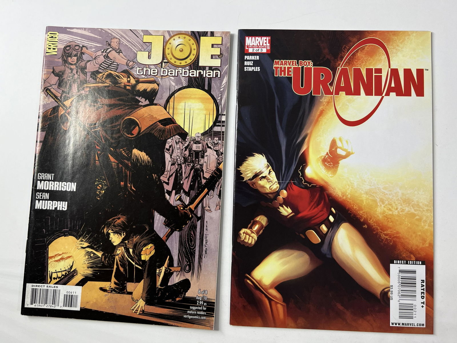Joe The Barbarian 6 of 8 August 2010 & Marvel Boy: The Uranian Vol. 1 No. 2 of 3 February 2010 (1 of 12)