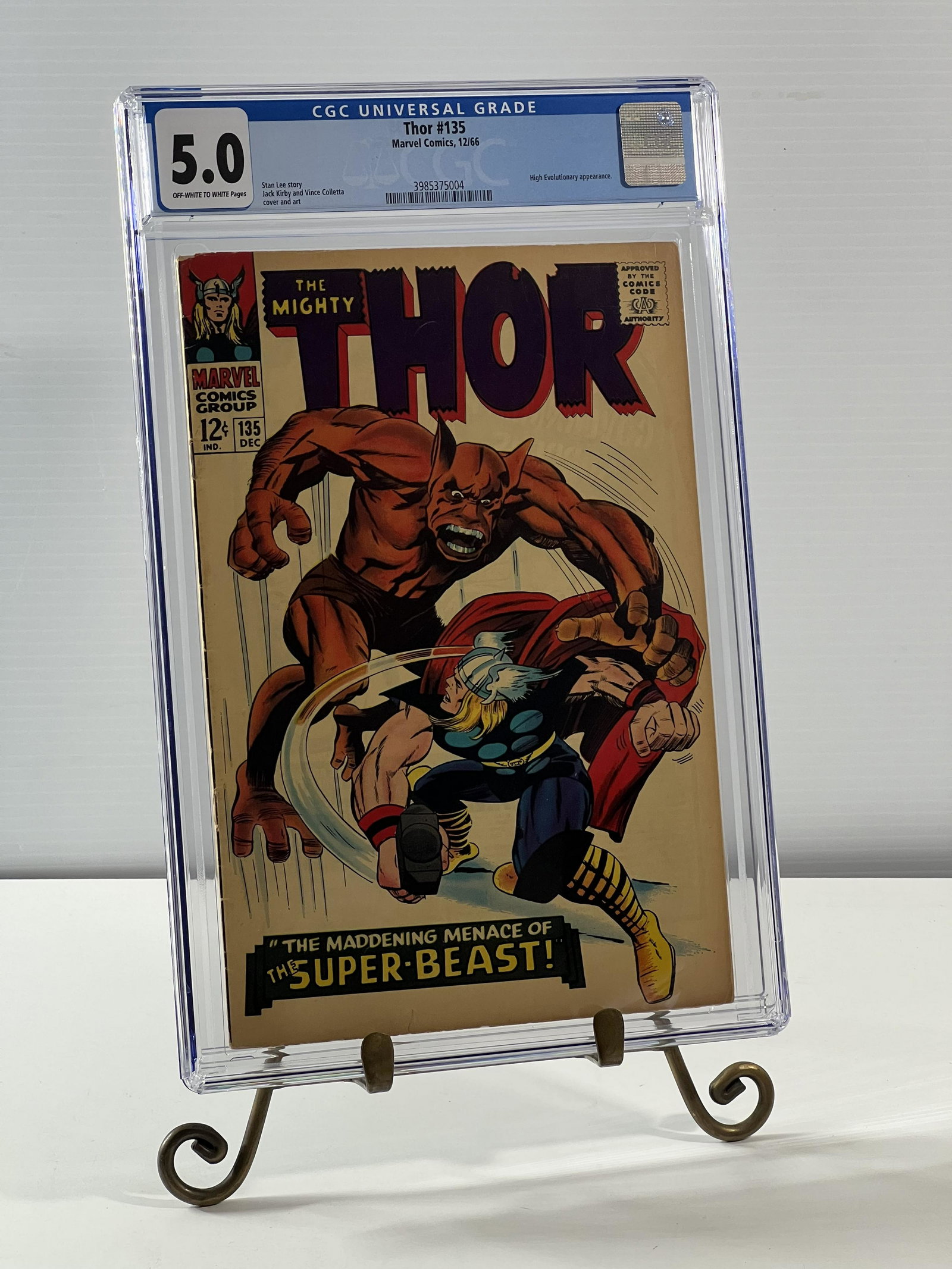 Thor 135 12/66 Marvel Comics 5.0 OFF-WHITE TO WHITE (1 of 5)