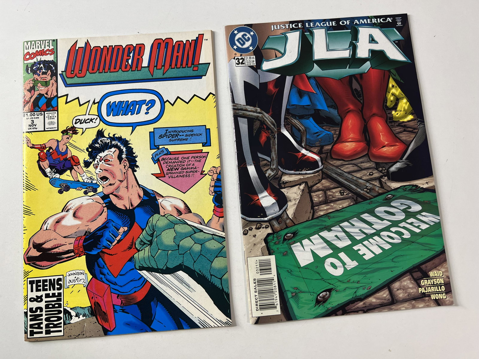 Wonder Man! Vol. 1, No. 3 1991 & JLa No. 32 ,August 1999 (1 of 1)