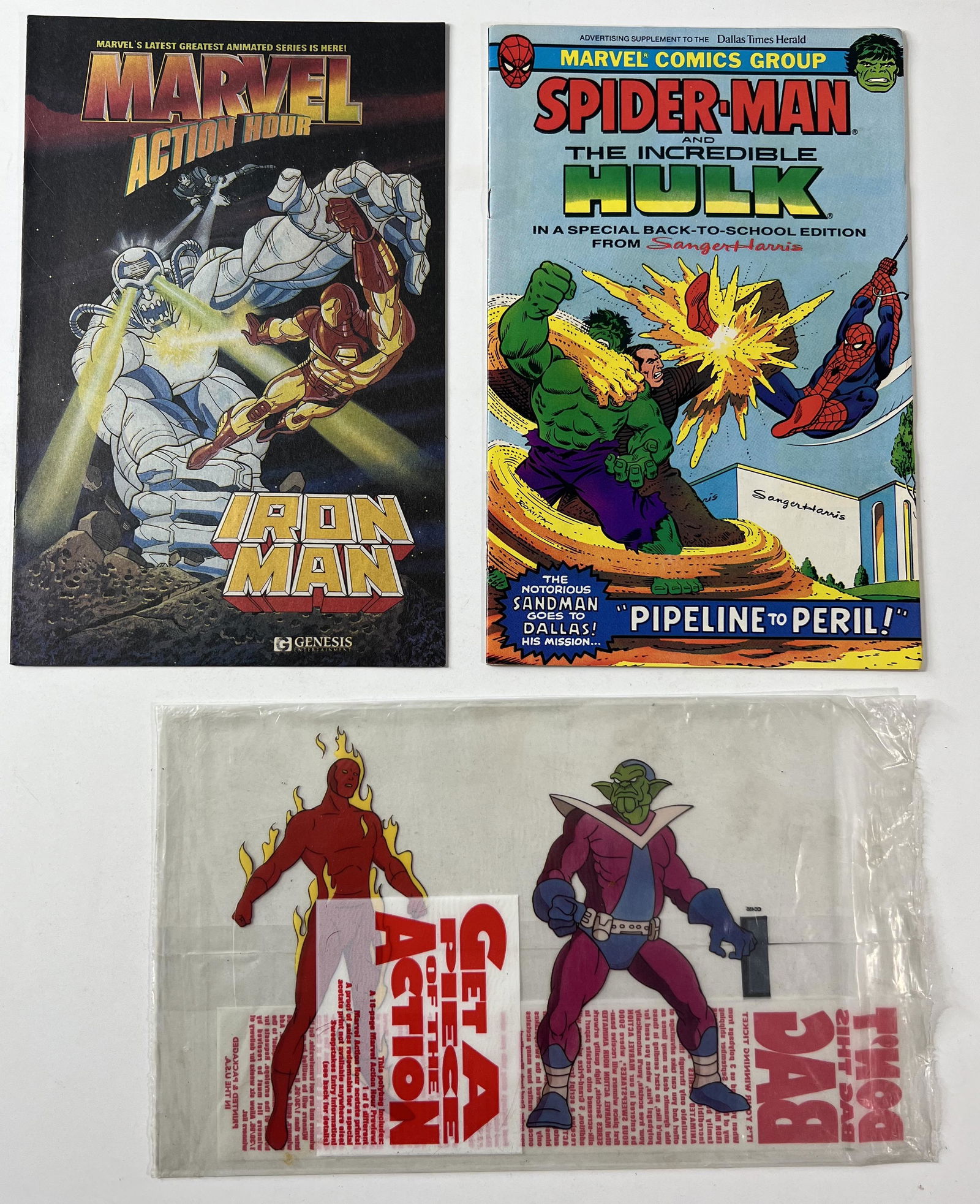 Marvel Action Hour Iron Man / Fantastic Four 1994 & Spider-man and The Hulk Special Edition 1980 (1 of 11)