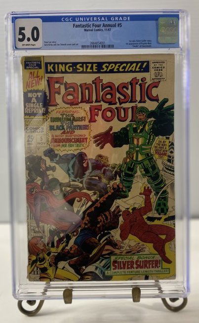 CGC Fantastic Four Annual 5 11/67 Marvel Comics 5.0 OFF-WHITE (1 of 8)
