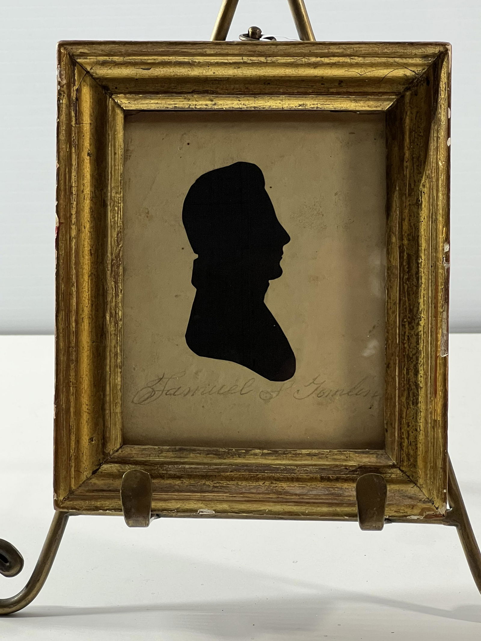 Famuel S. Jomlin  Hollow Cut Silhouette in Wooden Picture Frame (1 of 6)