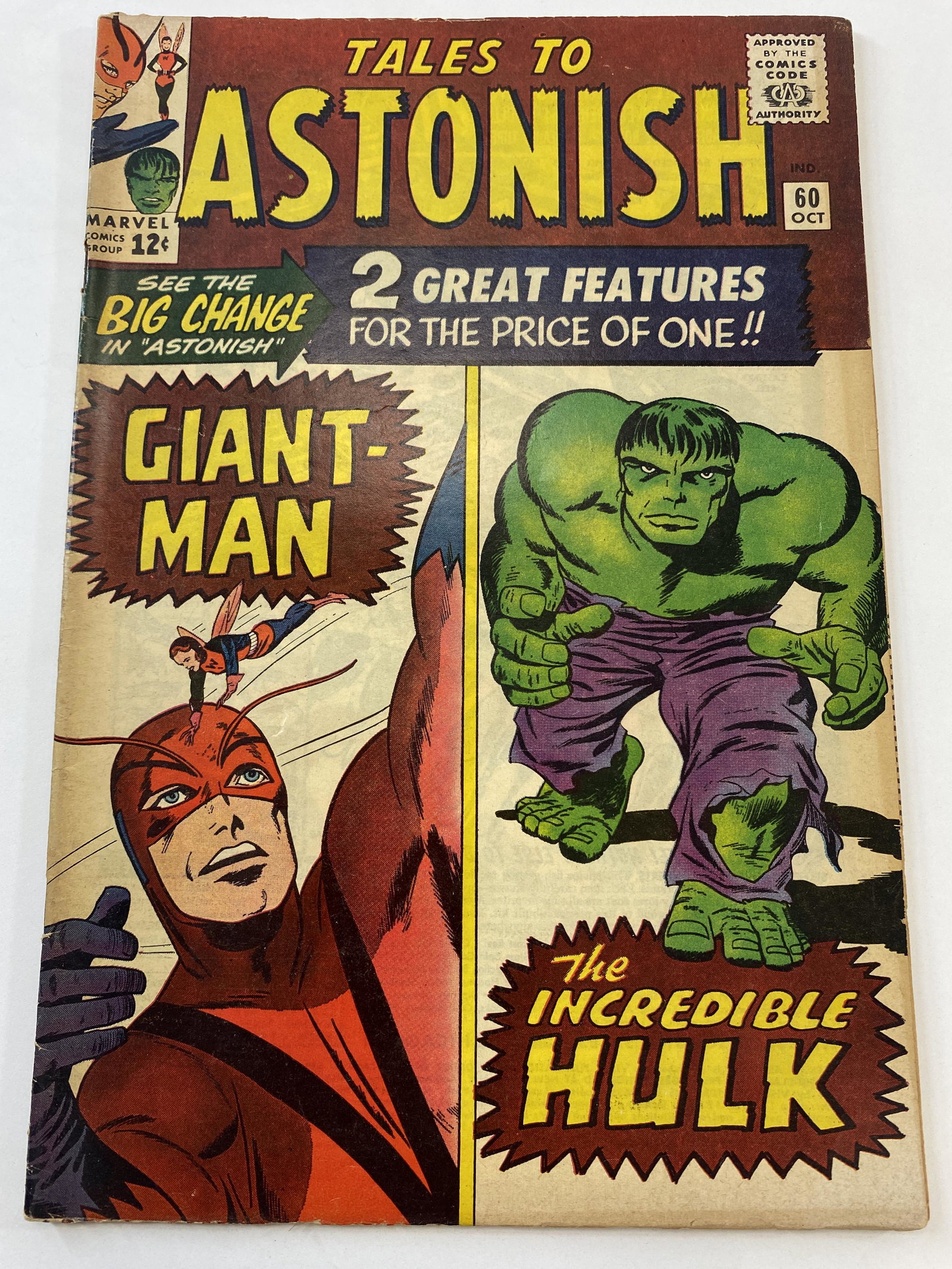 Tales To Astonish No. 60 Oct. 1964 Giant-Man and the Incredible Hulk (1 of 4)