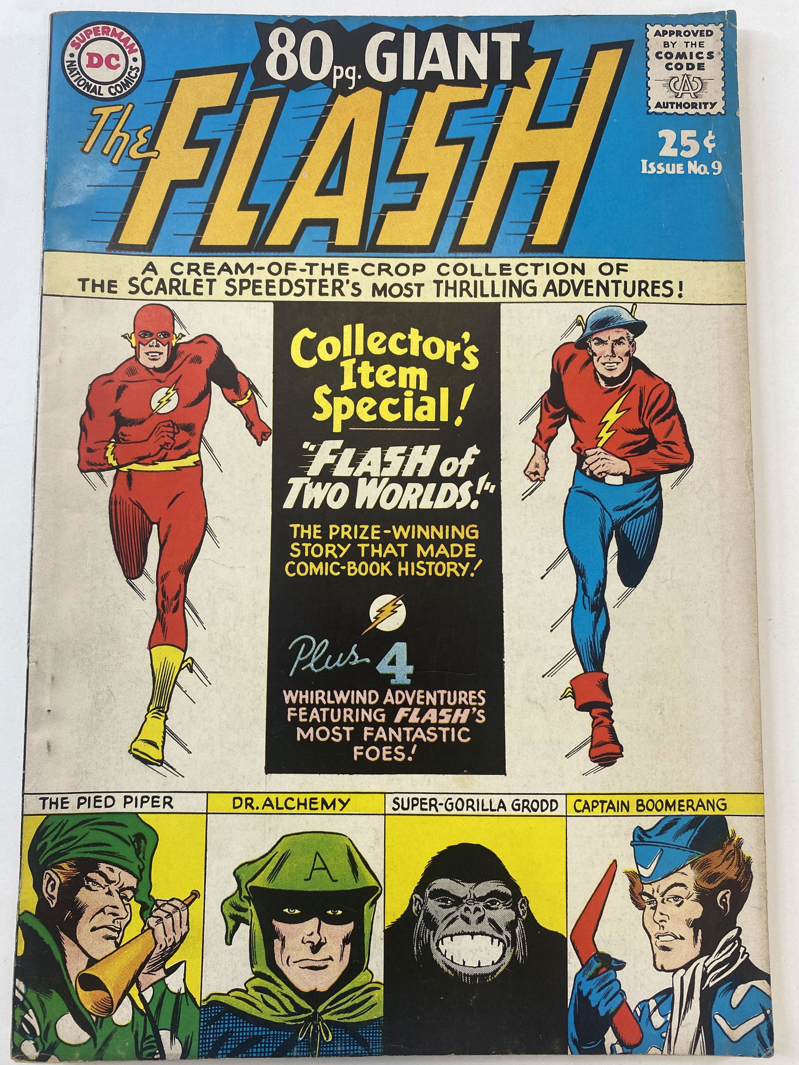 80 pg. Giant The Flash Issue No. 9 April 1965 (1 of 3)