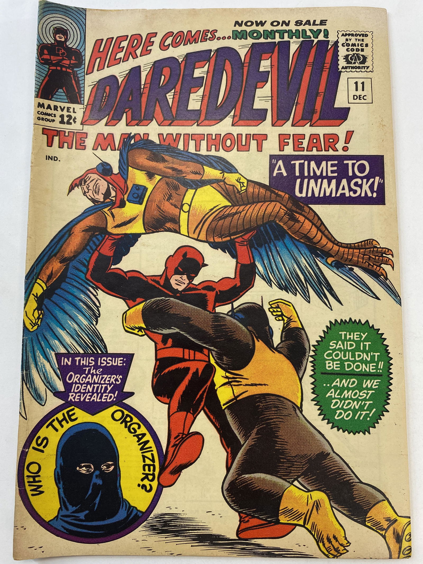 Here Comess...Daredevil The Man Without Fear! Dec 1965 Vol. 1 No. 11 (1 of 4)