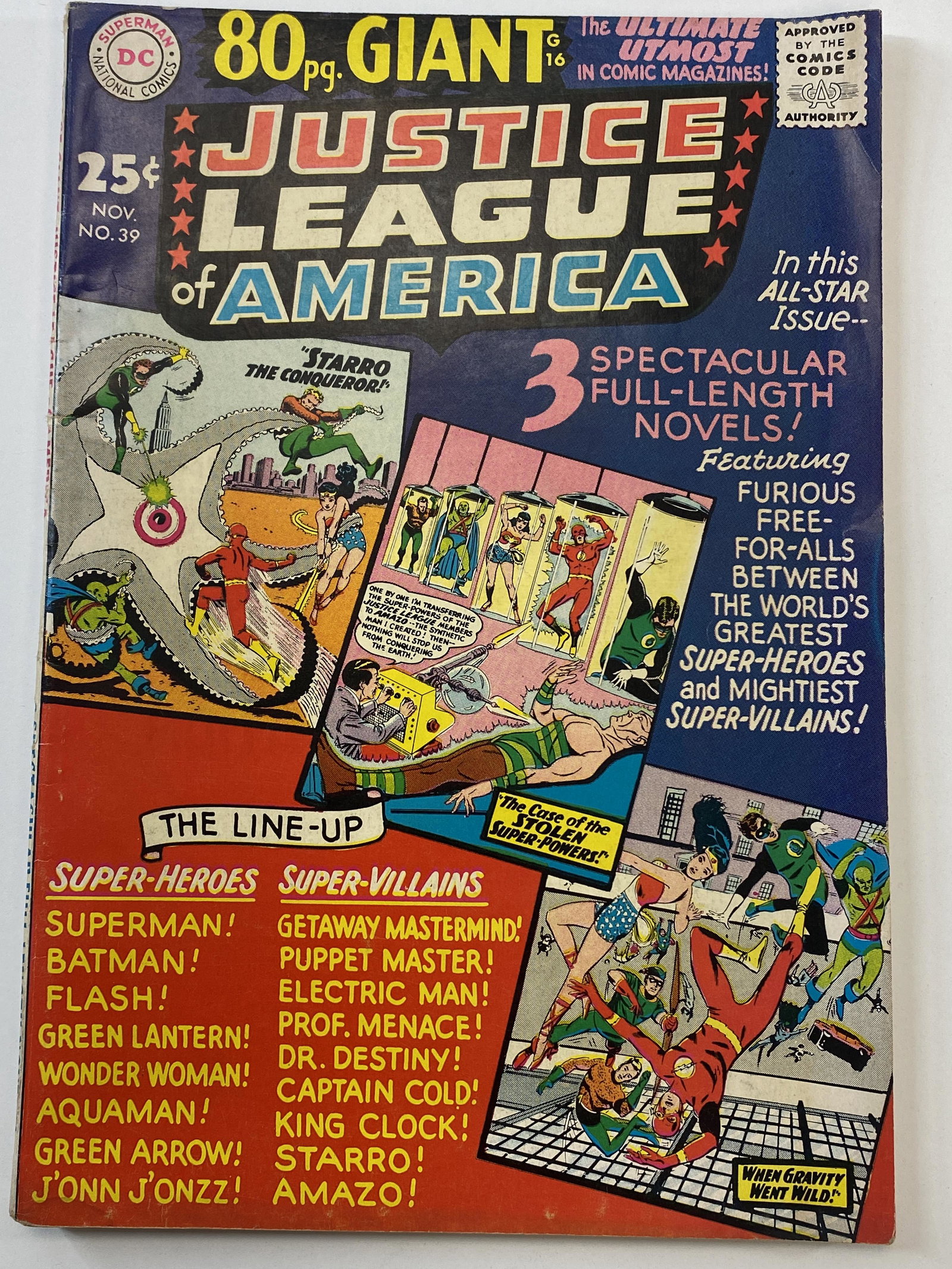 80 pg. Giant Justice League of America Nov 1965 No. 39 (1 of 3)