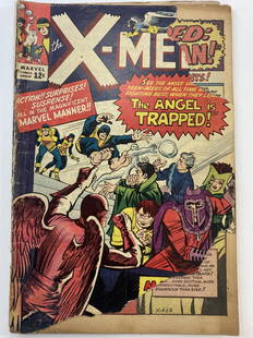 X-Men Mar 1964 Vol. 1 No. 5: X-Men Mar 1964 Vol. 1 No. 5 . Caption: "The Angel is Trapped" I looked through the book and it appears to be Low to Medium Grade 3.0 to 6.5 condition.