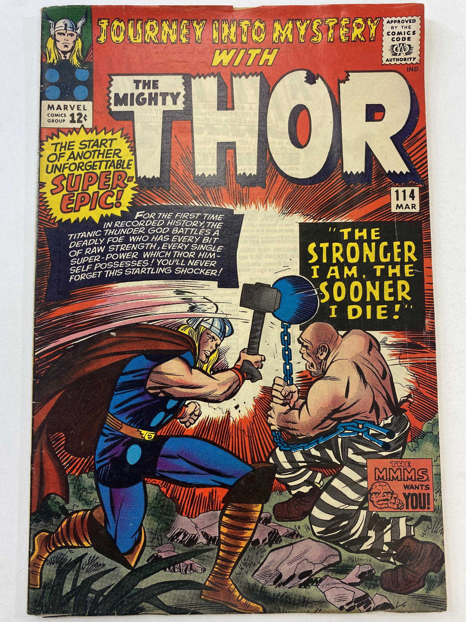 Journey Into Mystery with The Might Thor Mar 1965 Vol. 1 No. 114 (1 of 4)