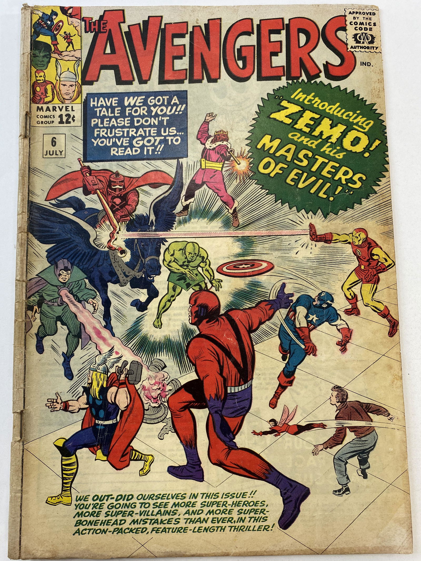 The Avengers July 1964 Vol. 1 No. 6 (1 of 4)