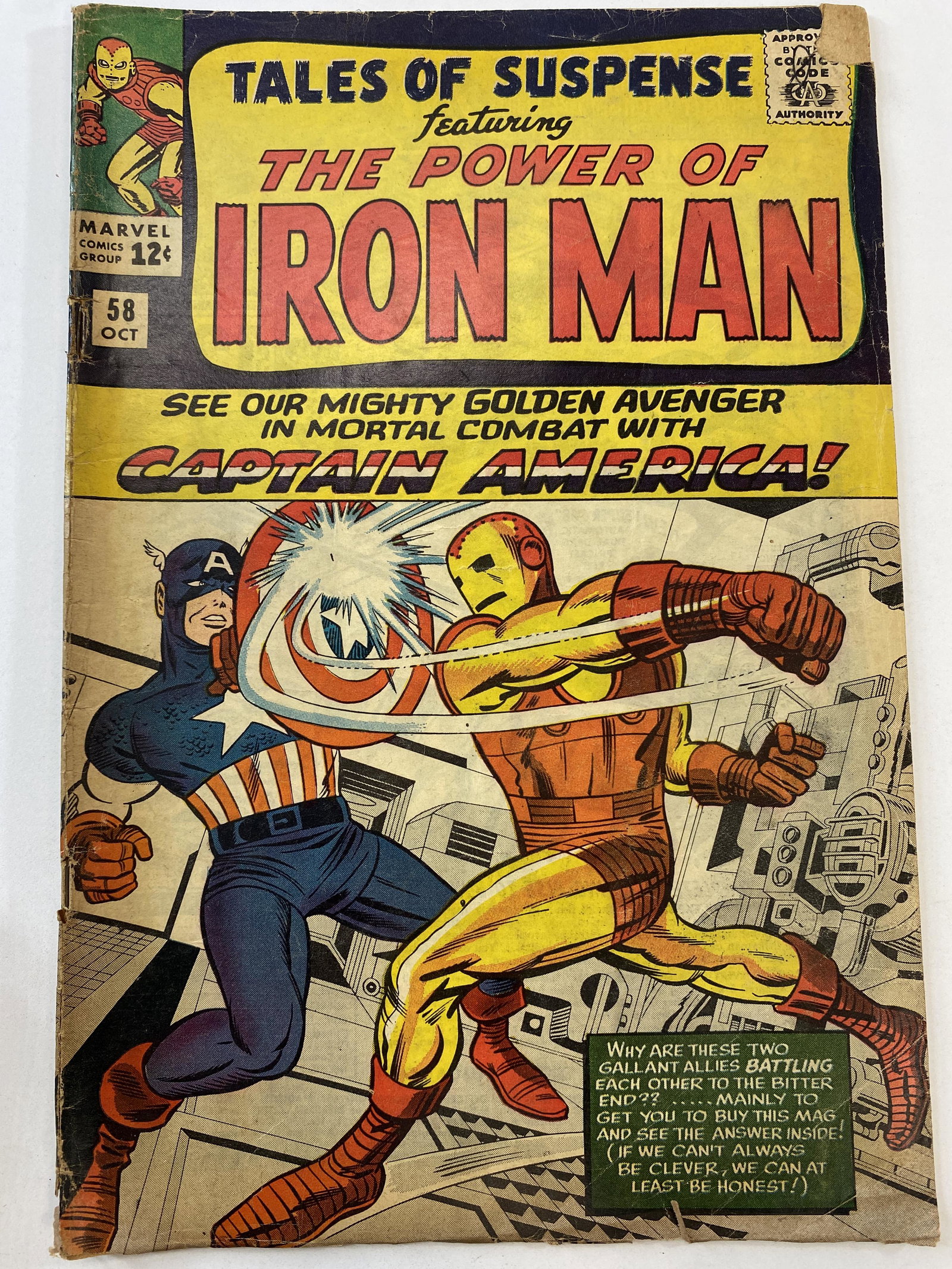 Tales of Suspense featuring The Power of Iron Man Oct 1964 Vol. 1 No. 58 (1 of 4)
