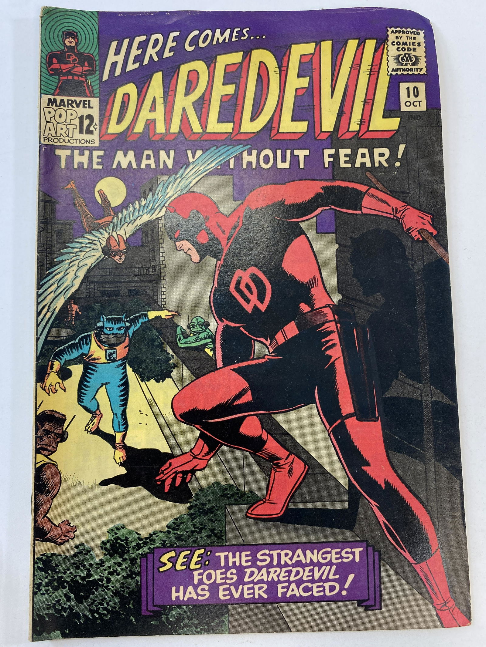 Here Comes... Daredevil The Man Without Fear Oct 1965 Vol. 1 No. 10 (1 of 4)