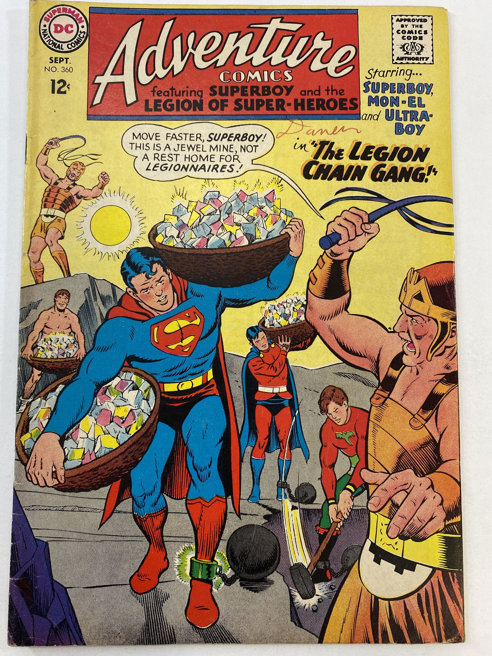 Adventure Comics featuring Superboy and the Legion of Super-Heroes Sept 1967 No. 360 (1 of 6)