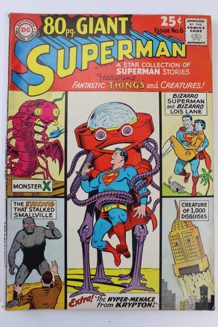 80 pg. Giant Magazine Superman Issue No. 6 Jan 1965 (1 of 3)