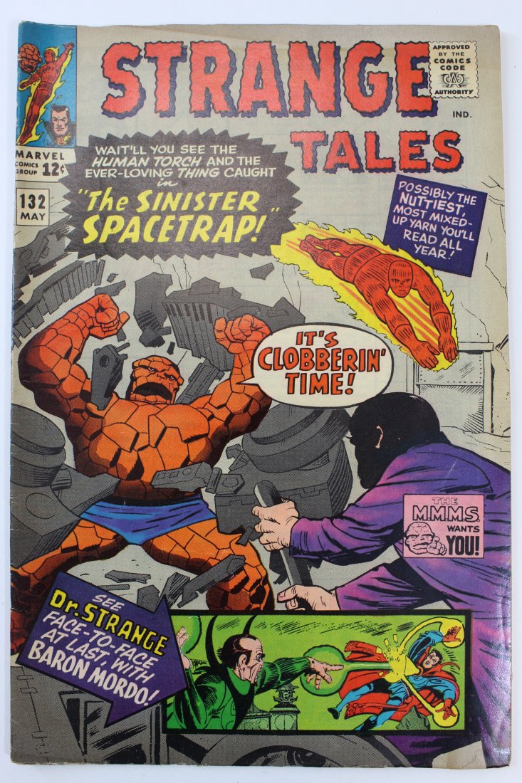 Strange Tales May 1965 Vol. 1 No. 132: Strange Tales May 1965 Vol. 1 No. 132 . Caption: "The Sinister Space Trap! "I looked through the book and it appears to be Low to Medium Grade 4.0 to 7.5 condition