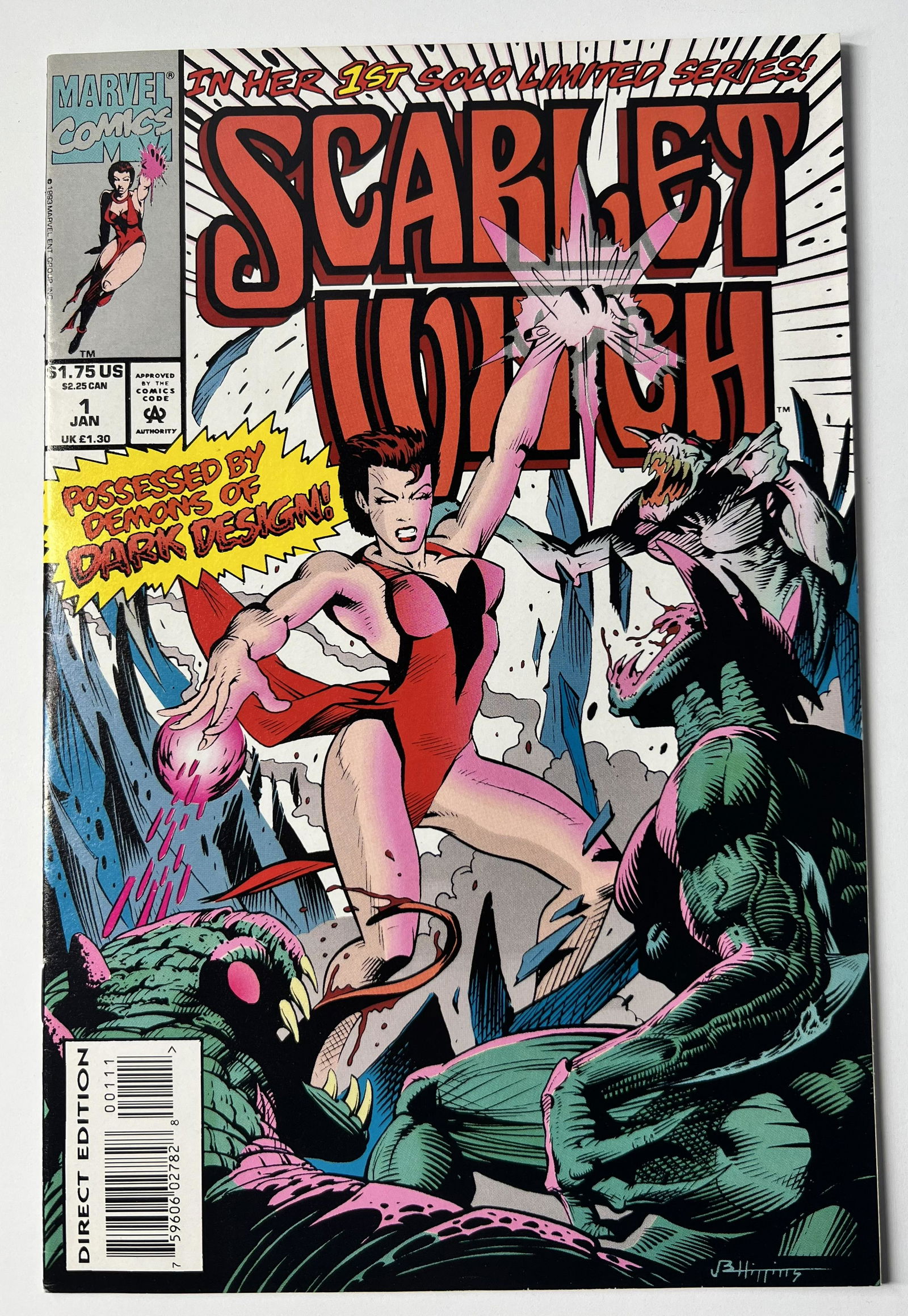 Marvel Comics Jan 1994 No. 1 Scarlet Witch (1 of 4)