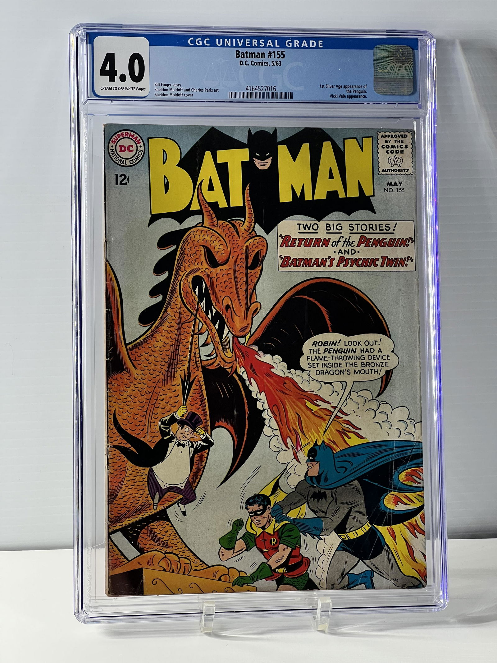 Batman 155 5/63 D.C. Comics Universal CGC 4.0 CREAM TO OFF-WHITE (1 of 4)