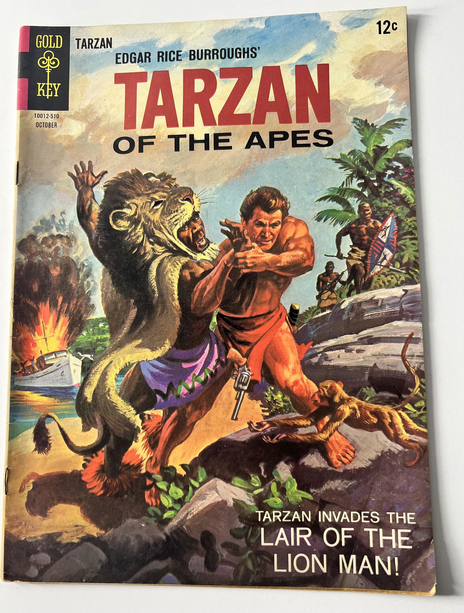 Tarzan of the Apes Oct 1965 No. 153: Tarzan of the Apes Oct 1965 No. 153. Caption: "Tarzan Invades the Lair of the Lion Man!" I looked through the book and it appears to be Low to Medium Grade 4.0 to 7.5 condition