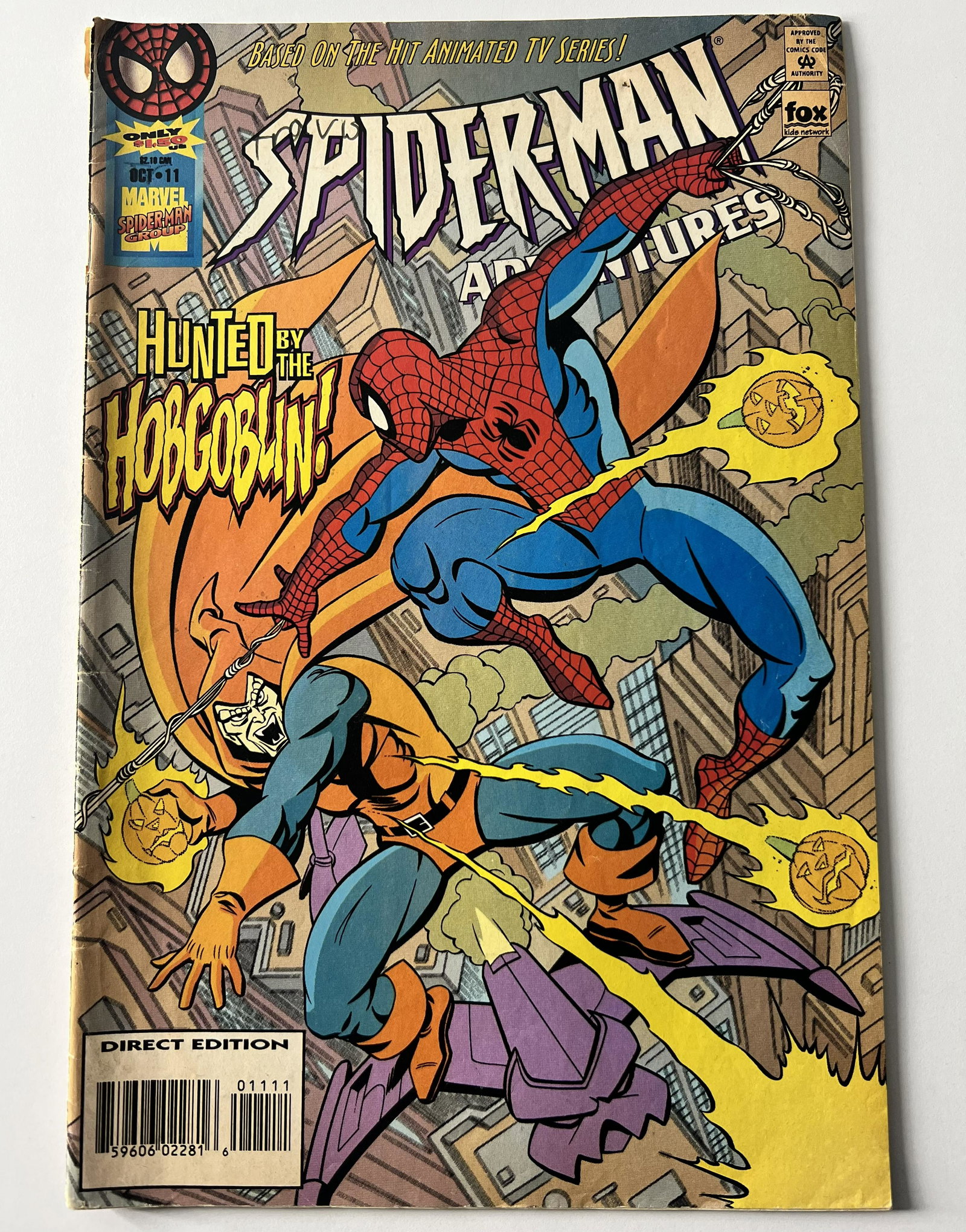 Spider-Man Adventures Oct 1995 , Vol. 1 No.11: Spider-Man Adventures Oct 1995 , Vol. 1 No.11, Marvel Comics, I looked through the book and it appears to be Low to Medium Grade 4.0 to 7.5 condition.