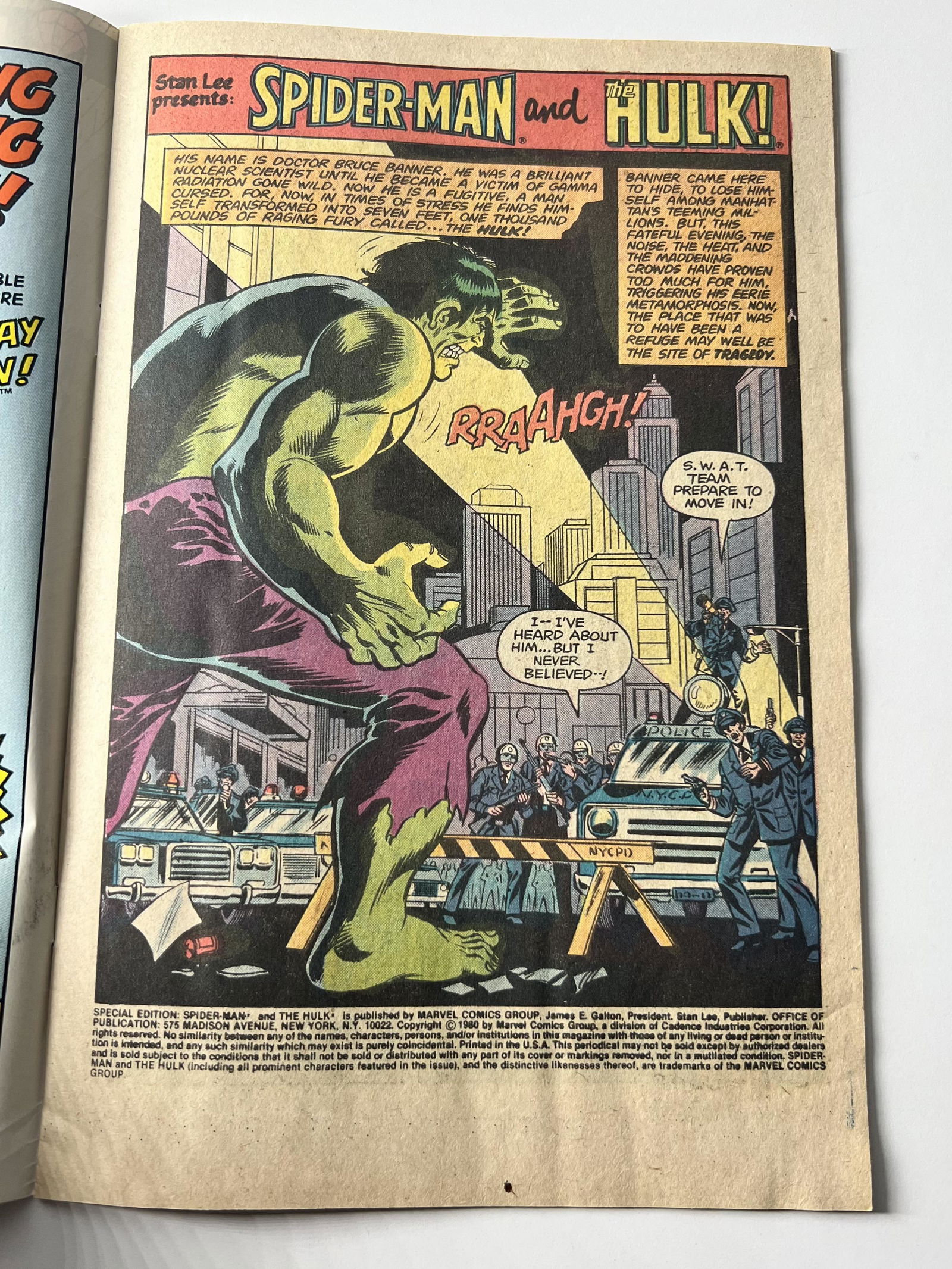 Special Edition: Spider-Man and the Hulk Vol 1 (1980) (1 of 3)