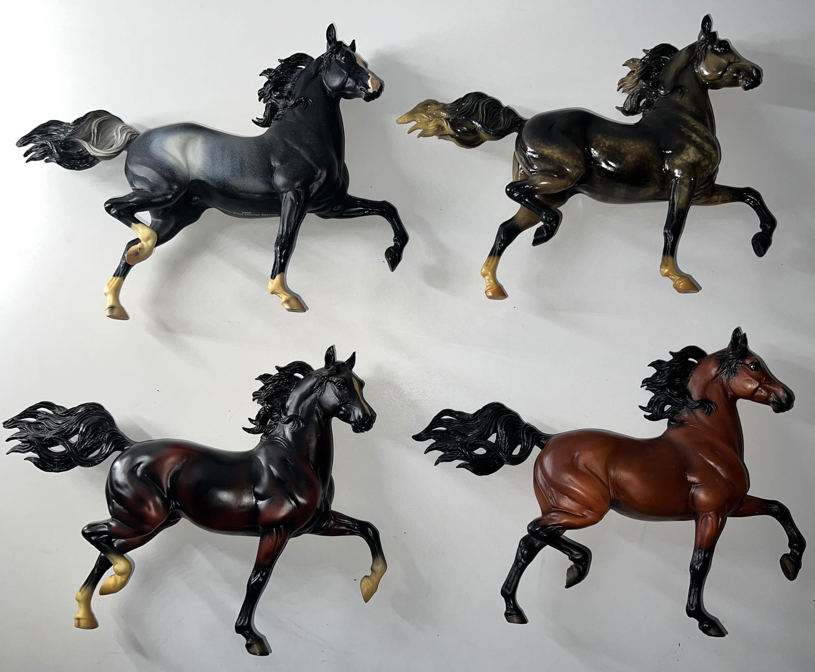 (4) Breyer Model Horses: Polaris , Paradigm, Huckleberry Bey Resin & Sham (Don't Stand on Their Own) (1 of 5)