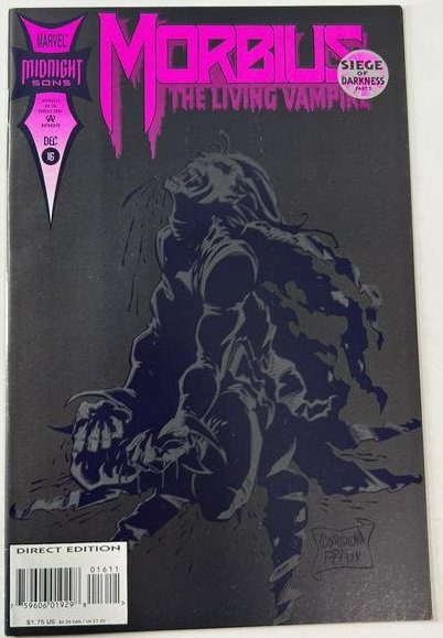 Morbius The Living Vampire Vol. 1 No. 16 Dec 1993: Morbius The Living Vampire Vol. 1 No. 16 Dec 1993. I looked through the book and it appears to Medium to High Grade 6.0 to 9.5 condition.