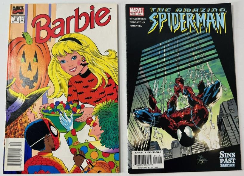 (2) Barbie Vol. 1 No. 36 Dec 1993 & The Amazing Spider-Man Vol. 1 No. 514 Jan 2005 (#0347) on Feb 12, 2023 | JC Auctions in NJ (2) Barbie Vol. 1 No. 36 Dec 1993 & The Amazing Spider-Man Vol. 1 No. 514 Jan 2005 (#0347) on Feb 12, 2023 | JC Auctions in NJ