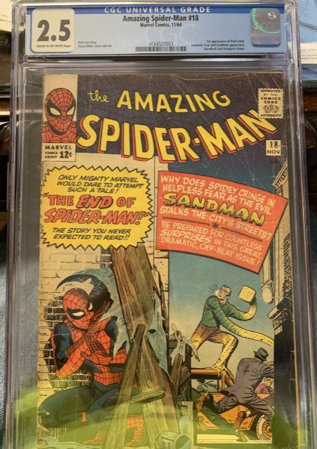 CGC 2.5 Amazing Spider-Man 18 11/64 Marvel Comics (1 of 2)