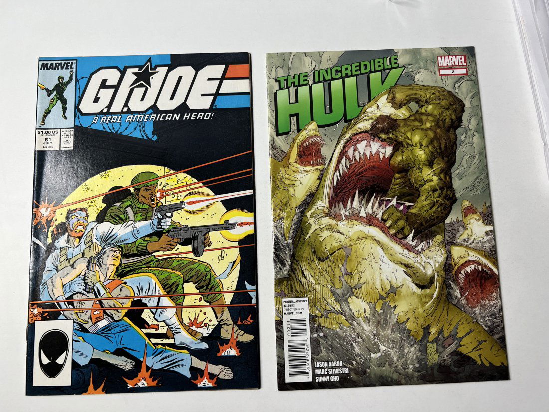 (2) G.I. Joe A Real American Hero! No. 61 July 1987 & The Incredible Hulk No. 2 Direct Edition (1 of 7)