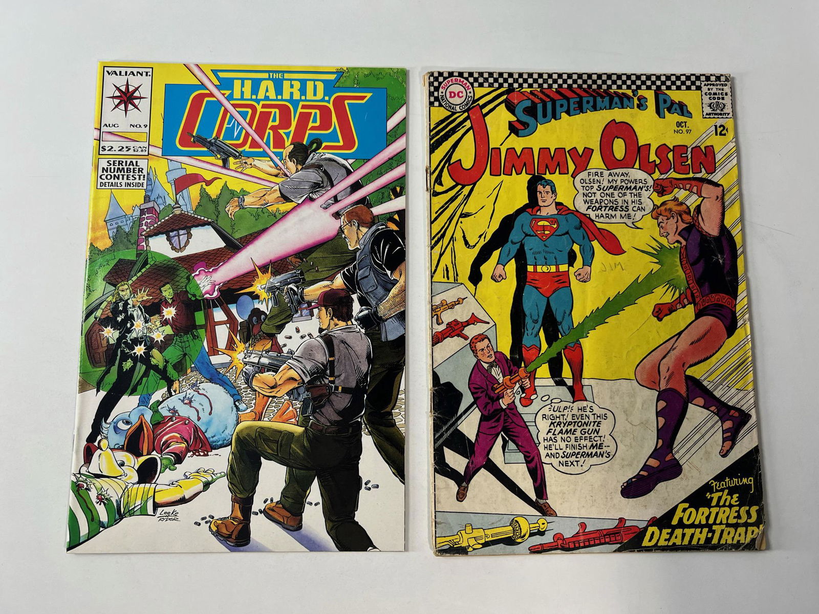 (2) The H.A.R.D Corps Vol. 1 No. 9 Aug 1993 & Superman's Pal Jimmy Olsen No. 97 Oct 1966 (1 of 6)