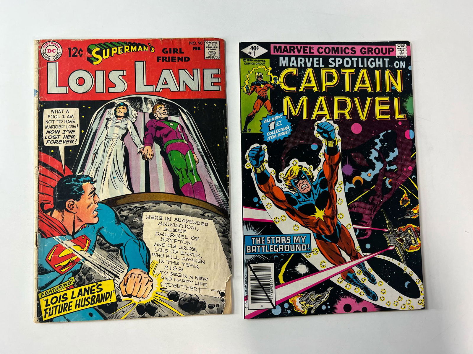 (2) Superman's Girlfriend Lois Lane No 90 Feb 1969 & Marvel Spotlight Vol. 2 No. 1 July 1979 (1 of 7)