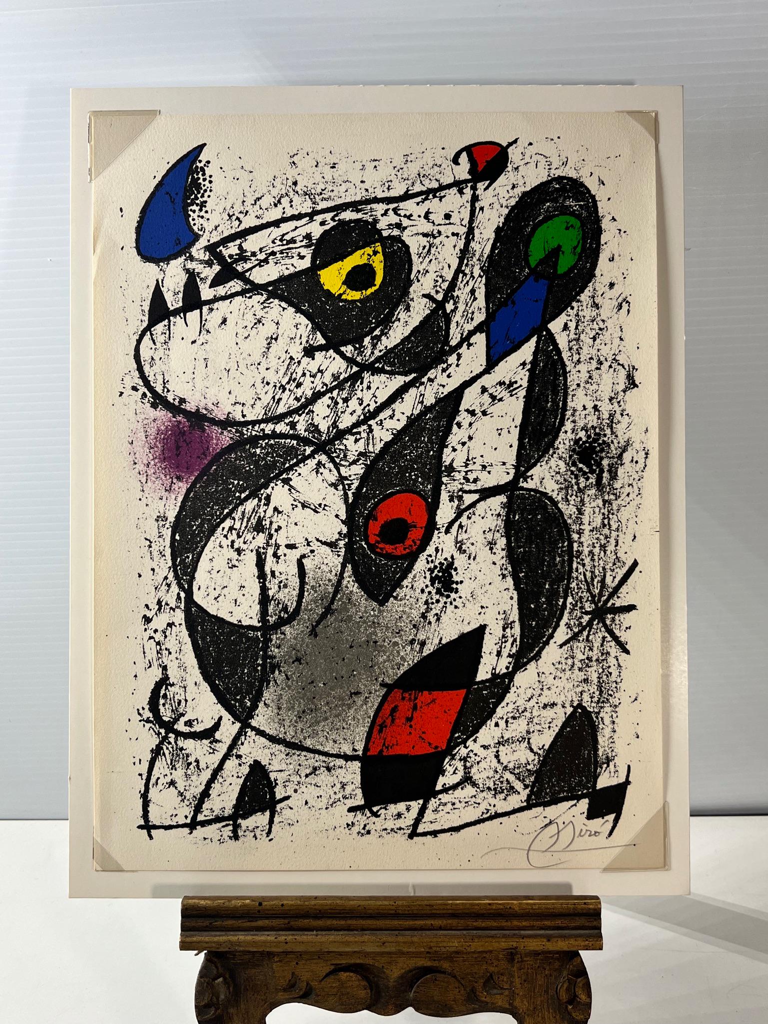 Joan Miro Miro A L'encre II 1972 Original Lithograph Hand Signed Lower right hand corner (1 of 4)