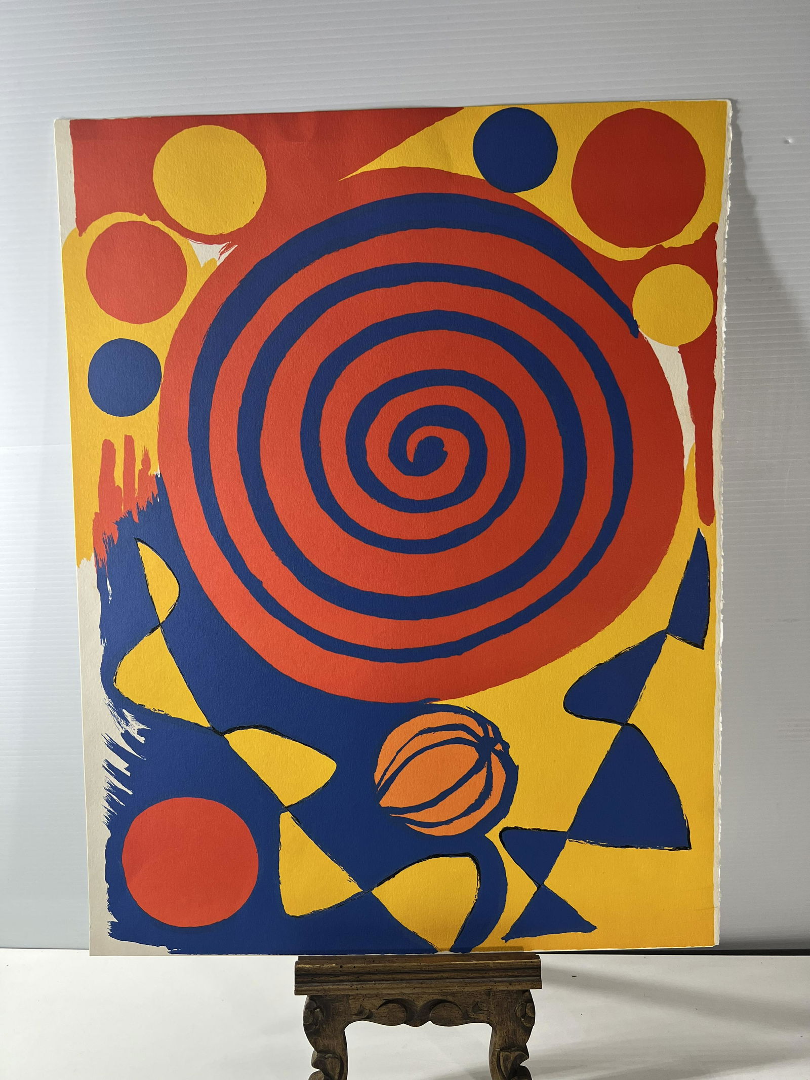 Alexander Calder Spiral With Pumpkin "Spirale Avec Citrouille" (1972) (1 of 2)