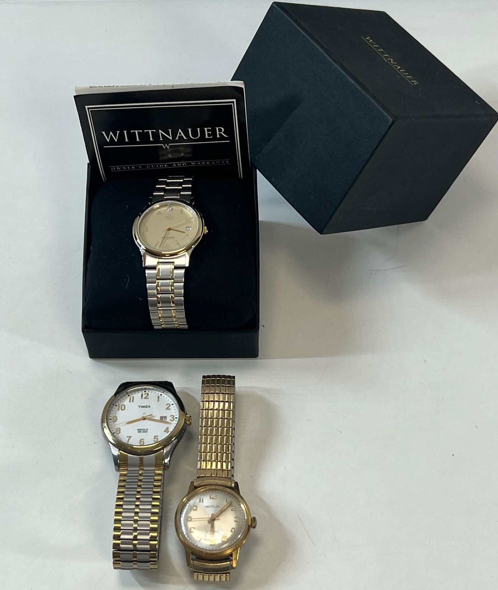 Vintage Mens Watches Lot of 3 1 Special Freemasons Wittnaure Watch 1 Westclox 1 Timex (1 of 11)