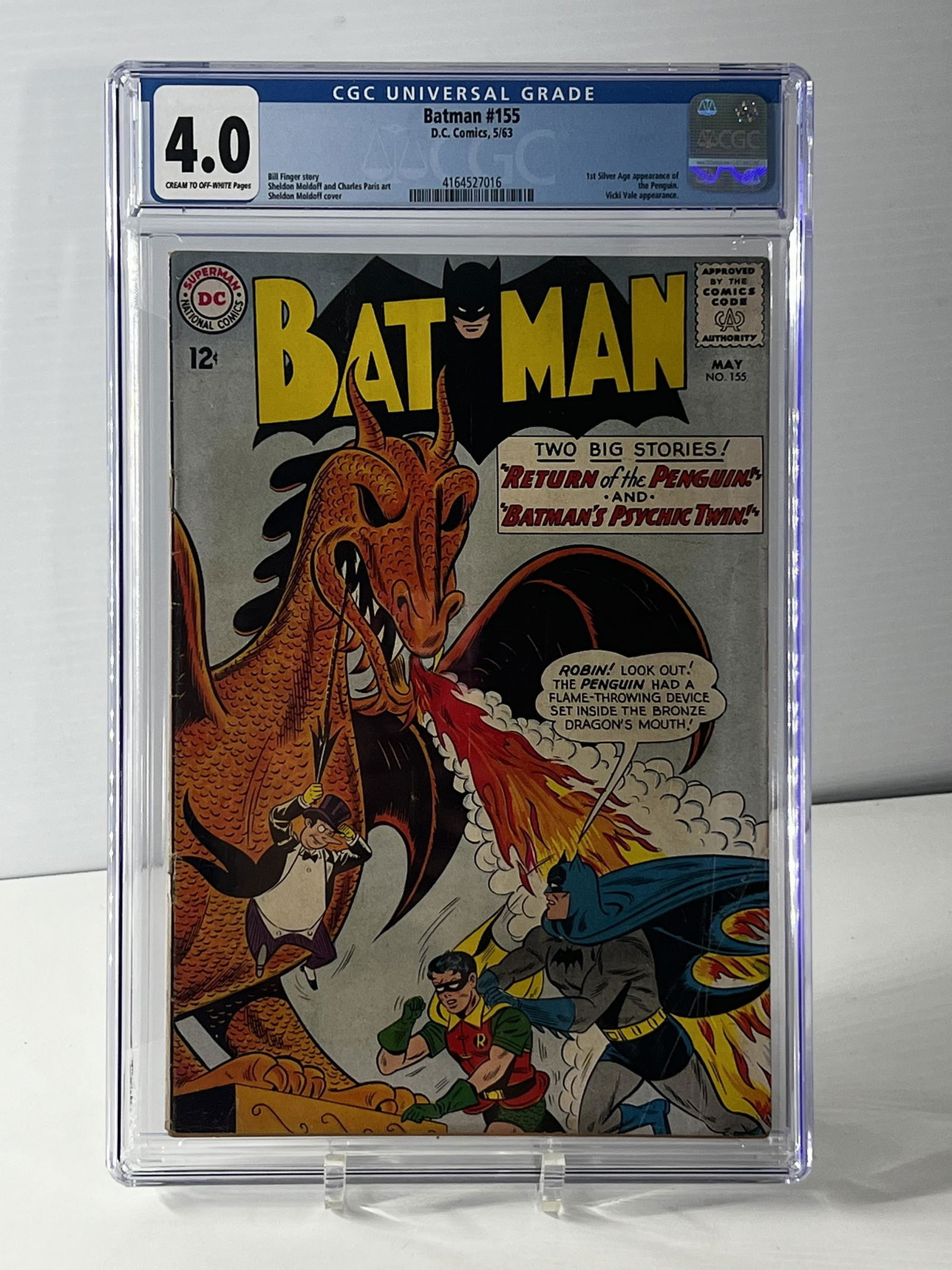 Batman 155 5/63 D.C. Comics Universal CGC 4.0 CREAM TO OFF-WHITE (1 of 4)