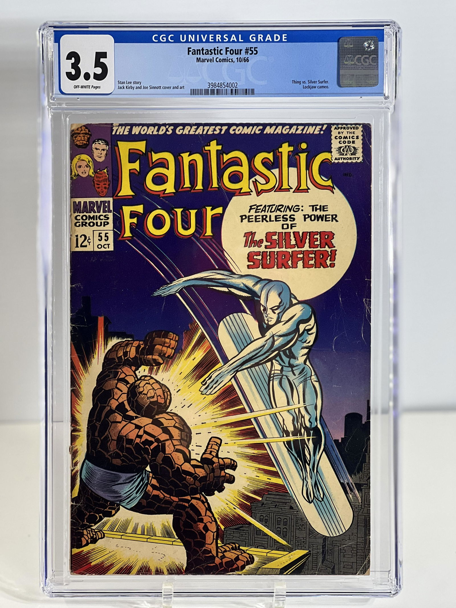 Fantastic Four 55 10/66 Marvel Comics Universal CGC 3.5 OFF-WHITE (1 of 4)