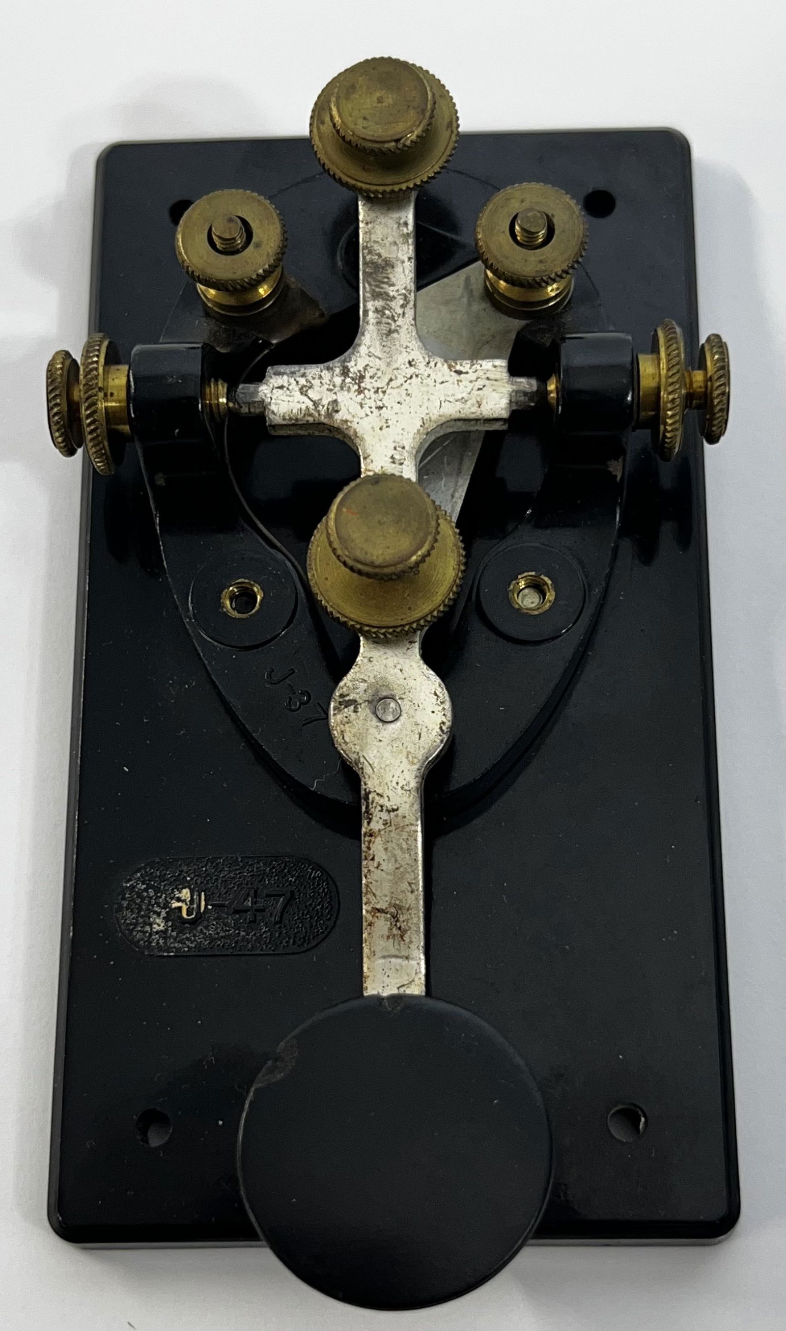 Vintage Morse Code Telegraph Key J 47 J 37 Military (1 of 5)
