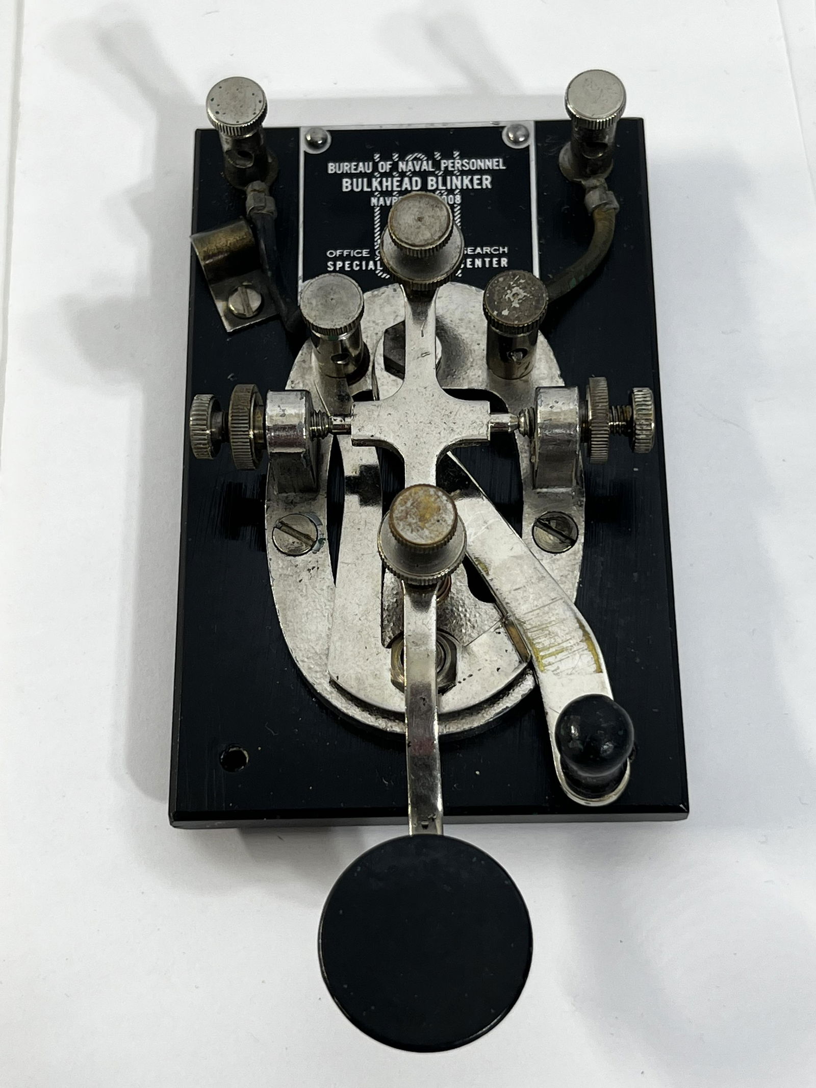Vintage Morse Code Telegraph Key The Rare Naval Lionel Blinker Training JK 38 (1 of 6)