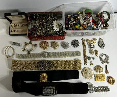 Lot of Assorted Vintage Costume Jewelry (1 of 6)