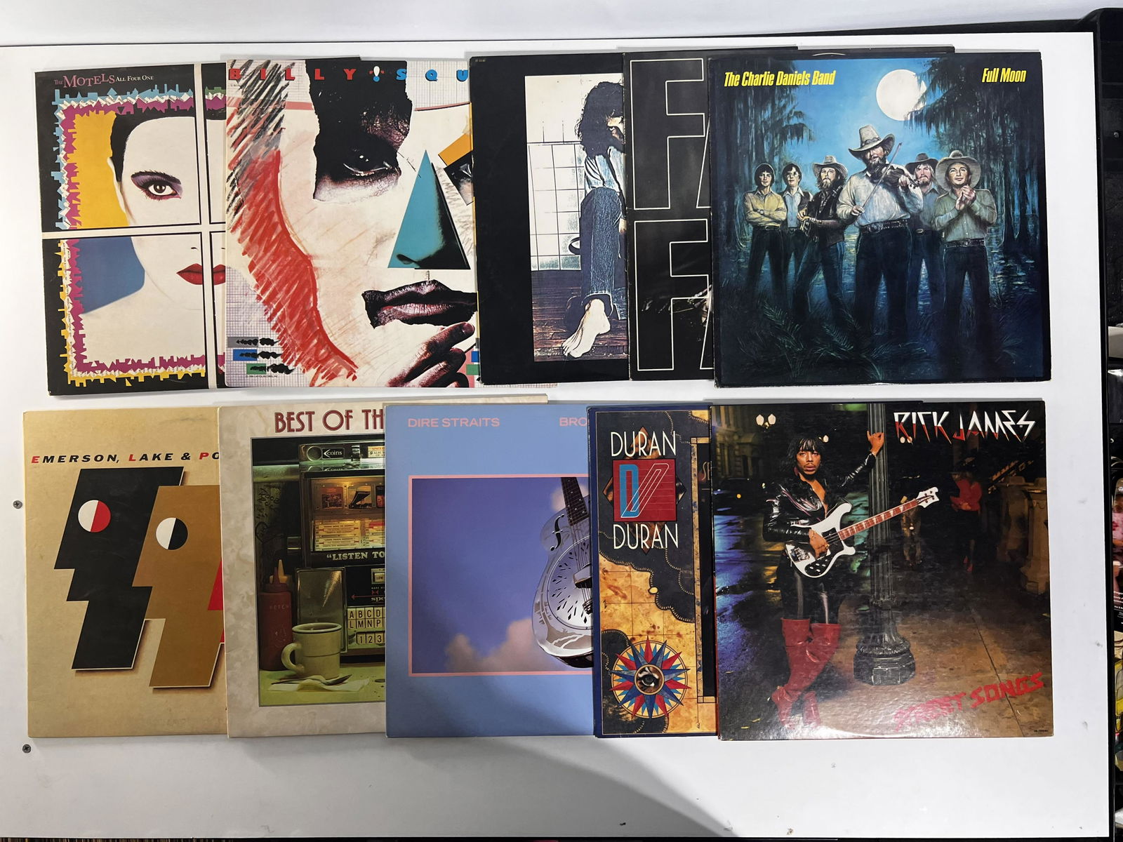 Rick James , The Charlie Daniels Band, Dire Straits, Best of the Doobies, Duran Duran, Emeson, Lake (1 of 3)