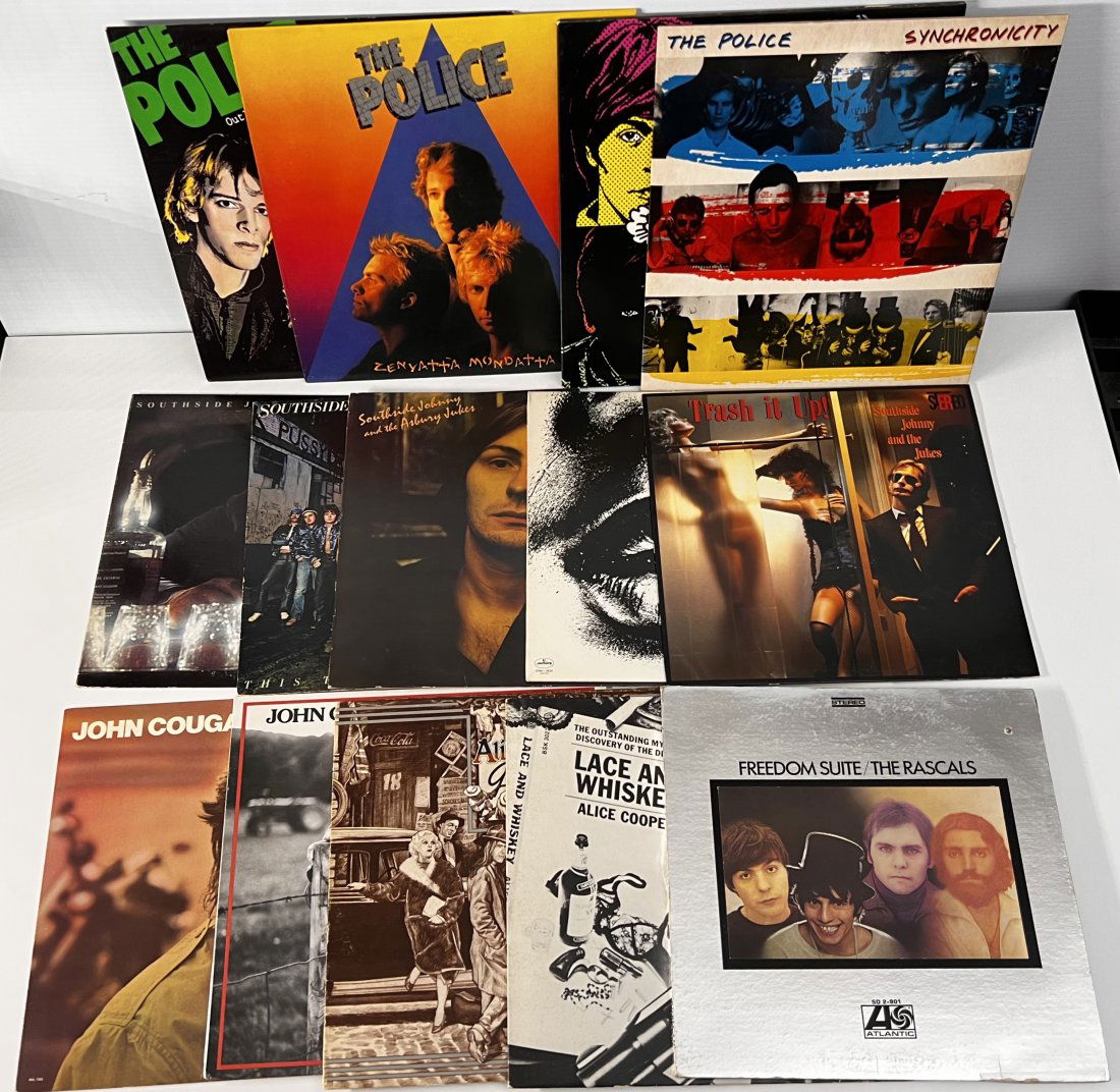 Southside Johnny and the Asbury Jukes John Cougar Mellencamp Alice Cooper The Rascals The Police (1 of 4)