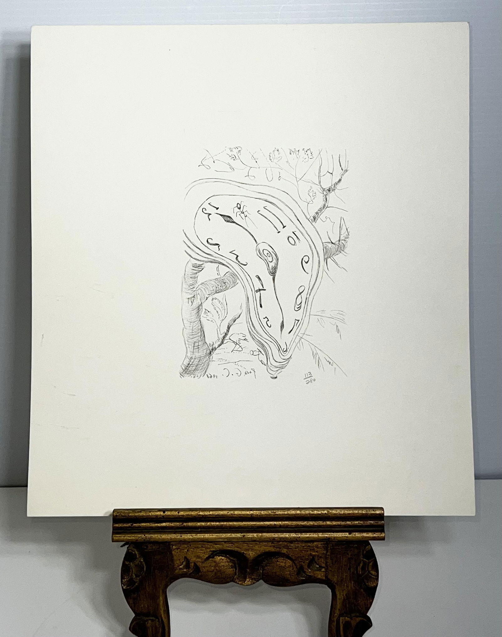 Salvador Dali "Melting Clock" 1968 Etching No. 113/280 (1 of 5)