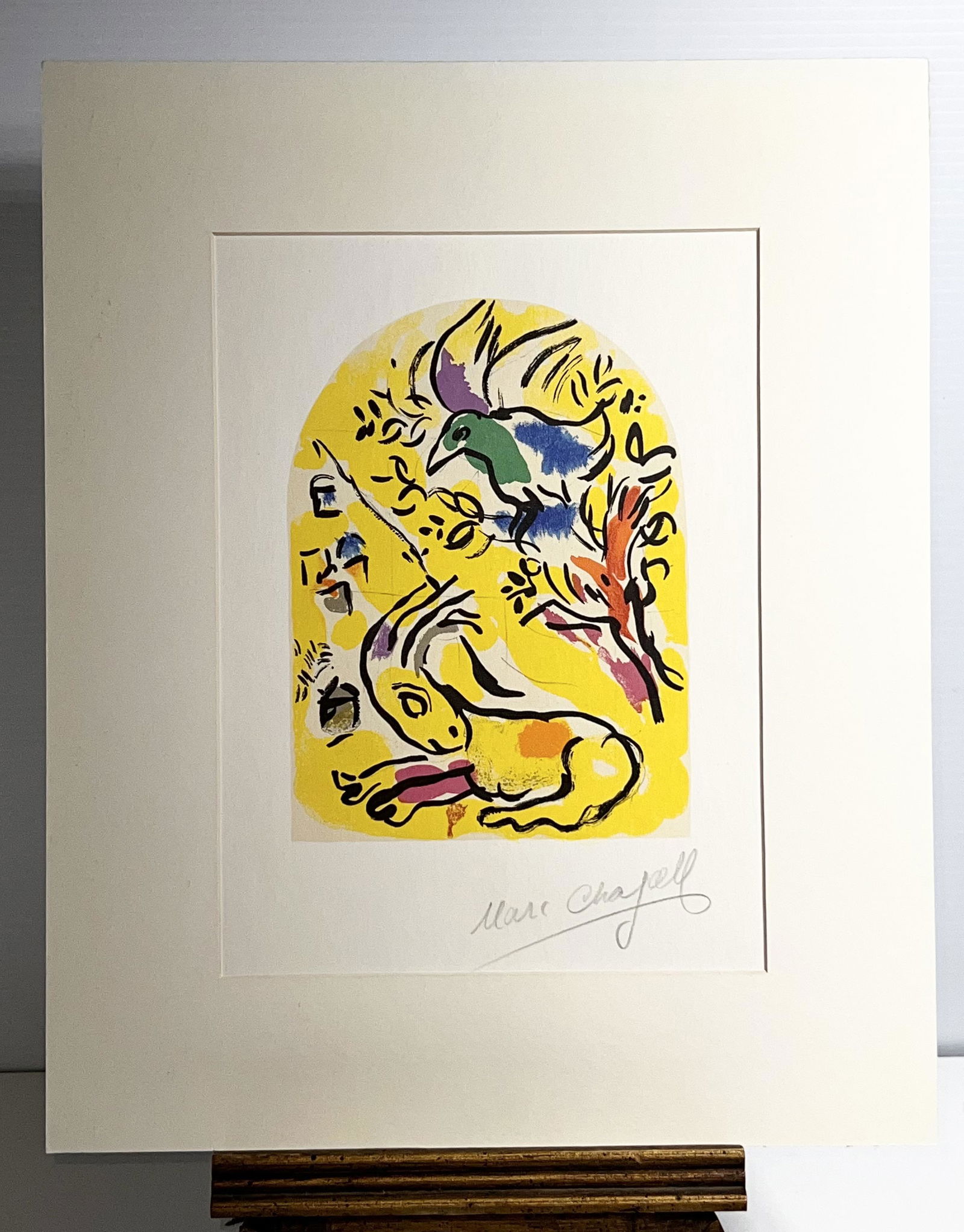 Marc Chagall Print The Jerusalem Windows 1962 Naphtali (1 of 4)