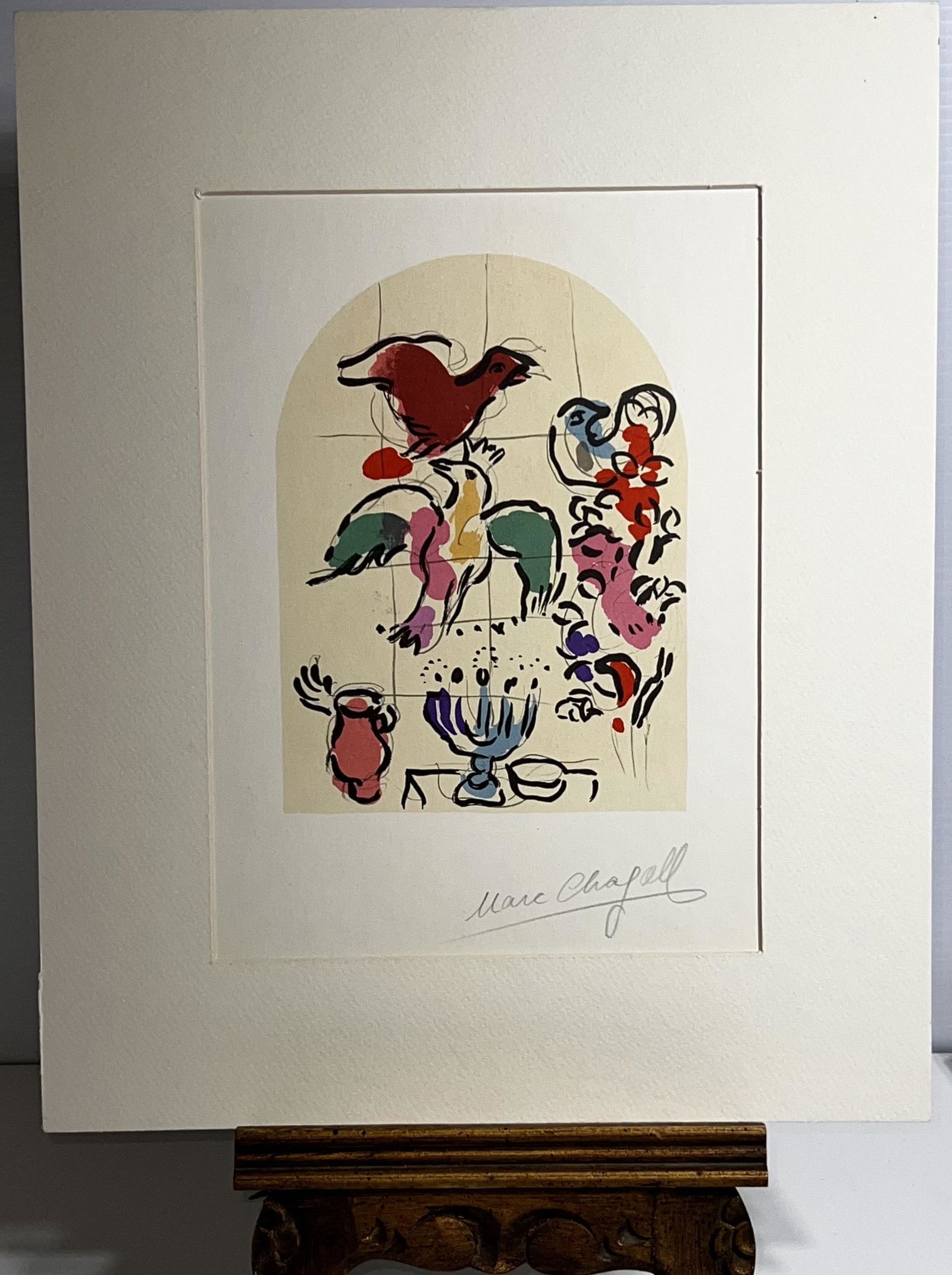Marc Chagall Print The Jerusalem Windows 1962 Asher (1 of 4)