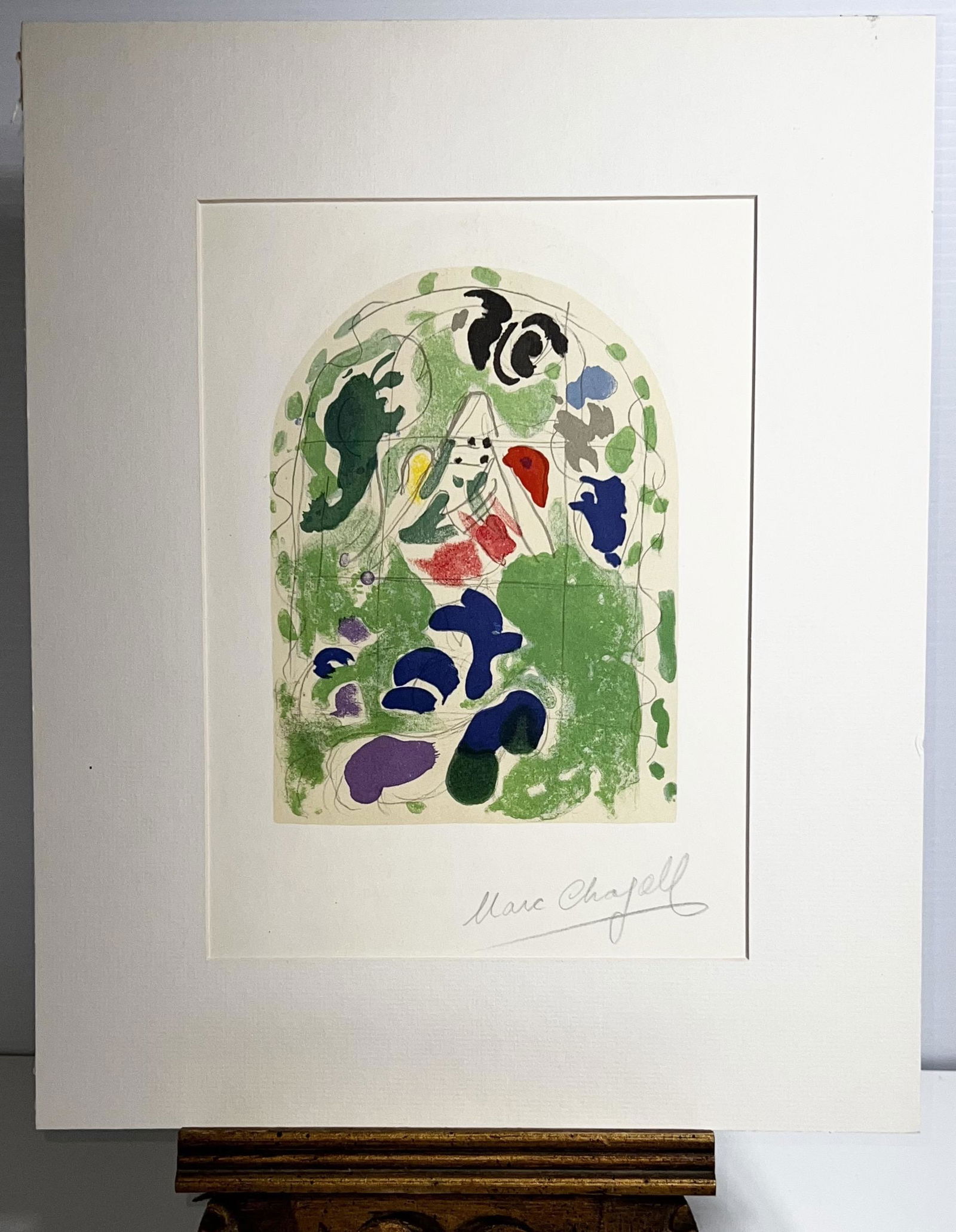 Marc Chagall Print The Jerusalem Windows 1962 Issacher (1 of 3)