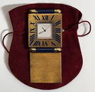 Cartier Travel Alarm Clock with Pouch