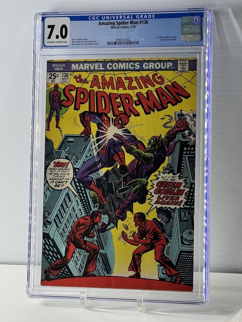 Amazing Spider-Man 136 9/74 Marvel Comics Universal CGC 7.0 OFF-WHITE TO WHITE (1 of 3)