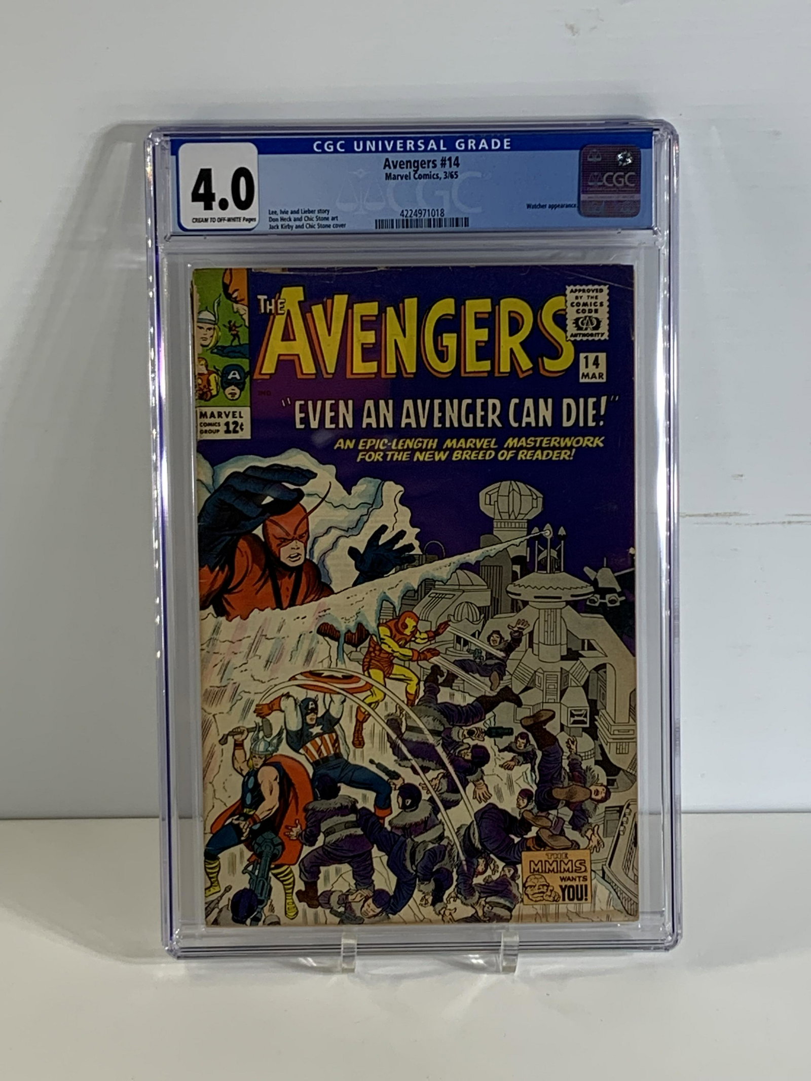 Avengers 14 3/65 Marvel Comics CGC 4.0 CREAM TO OFF-WHITE (1 of 4)