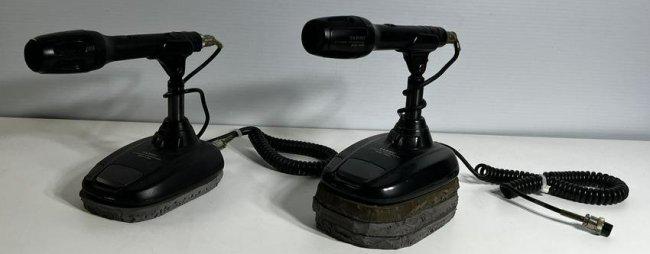(2)Vintage Yaesu MD-100 Desk Microphones: The Yaesu M100 features a hybrid design integrating both a high-quality Condenser and Dynamic element. The Condenser Microphone Element produces greater overall frequency response - with clear and cri